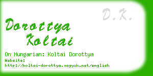 dorottya koltai business card
